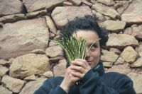 Frischer selbstgesuchter Spargel
