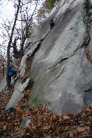 Klettern an den Felsen Osognas