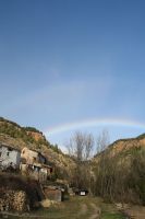 Regenbogen über Los Ibañez / Olba